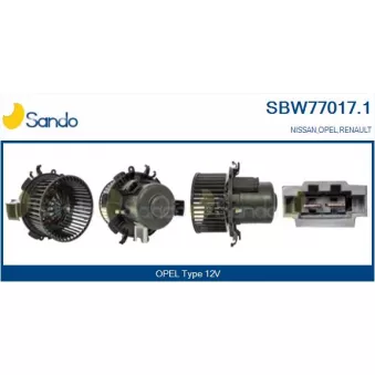Pulseur d'air habitacle SANDO SBW77017.1