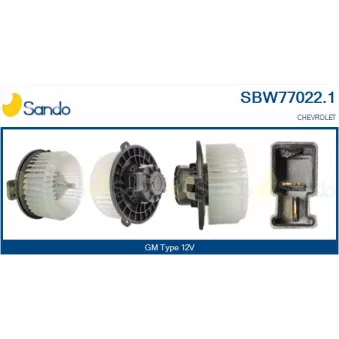 Pulseur d'air habitacle SANDO SBW77022.1