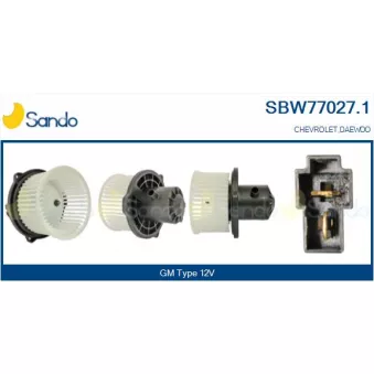 Pulseur d'air habitacle SANDO