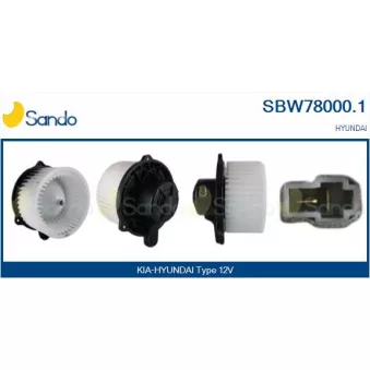 Pulseur d'air habitacle SANDO SBW78000.1