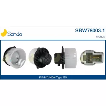 Pulseur d'air habitacle SANDO SBW78003.1