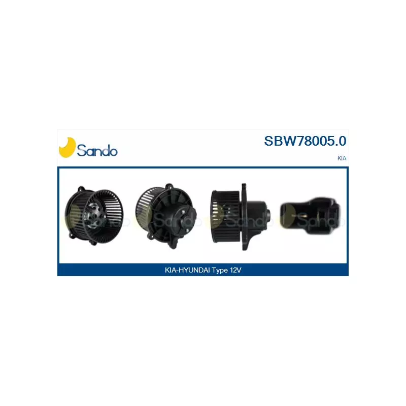 Pulseur d'air habitacle SANDO SBW78005.0