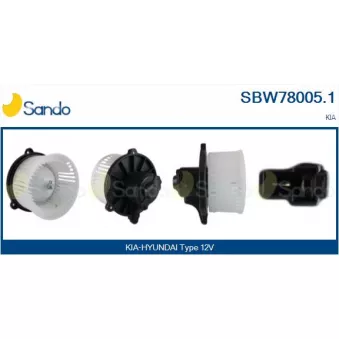 Pulseur d'air habitacle SANDO SBW78005.1
