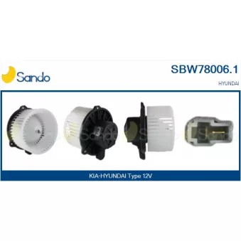 Pulseur d'air habitacle SANDO SBW78006.1
