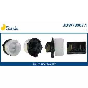 Pulseur d'air habitacle SANDO SBW78007.1