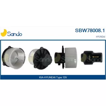 Pulseur d'air habitacle SANDO SBW78008.1