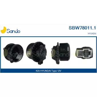 Pulseur d'air habitacle SANDO SBW78011.1