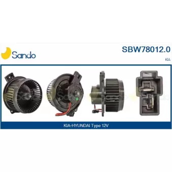 Pulseur d'air habitacle SANDO SBW78012.0