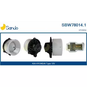 Pulseur d'air habitacle SANDO SBW78014.1