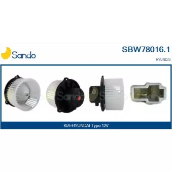 Pulseur d'air habitacle SANDO SBW78016.1