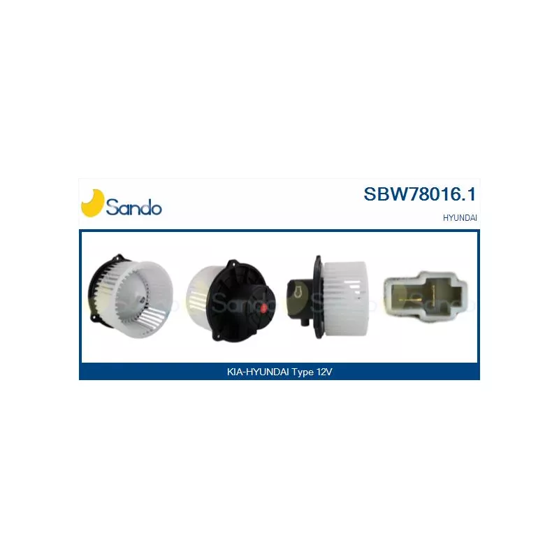 Pulseur d'air habitacle SANDO SBW78016.1