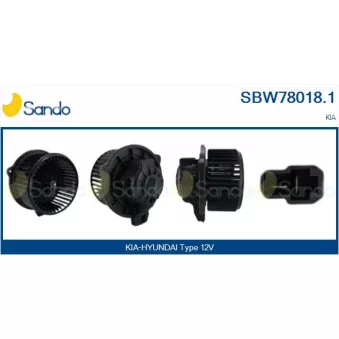 Pulseur d'air habitacle SANDO SBW78018.1