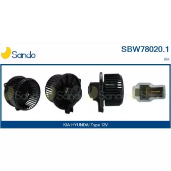 Pulseur d'air habitacle SANDO SBW78020.1
