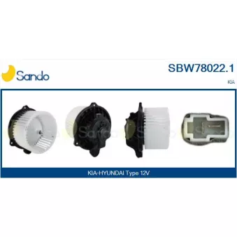 Pulseur d'air habitacle SANDO SBW78022.1