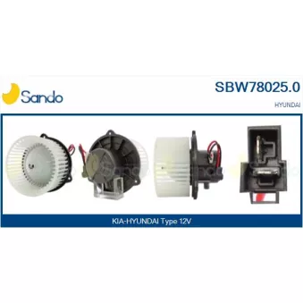 Pulseur d'air habitacle SANDO SBW78025.0