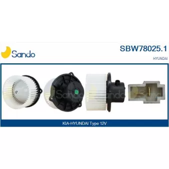 Pulseur d'air habitacle SANDO SBW78025.1