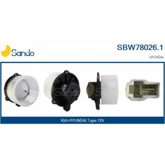 Pulseur d'air habitacle SANDO SBW78026.1