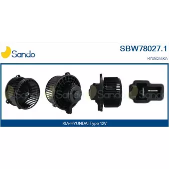Pulseur d'air habitacle SANDO SBW78027.1