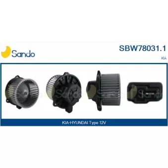Pulseur d'air habitacle SANDO SBW78031.1