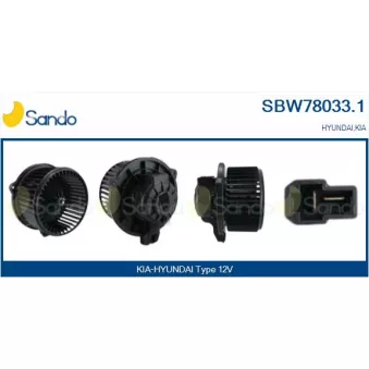 Pulseur d'air habitacle SANDO SBW78033.1