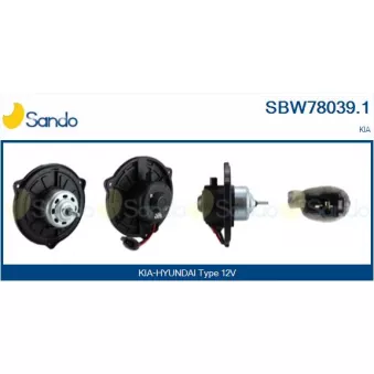 Pulseur d'air habitacle SANDO SBW78039.1