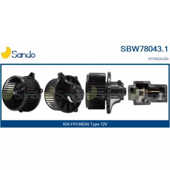 Pulseur d'air habitacle SANDO SBW78043.1