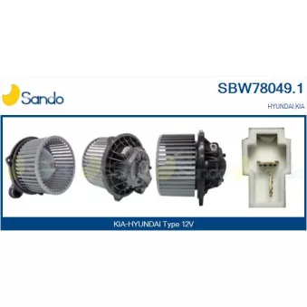 Pulseur d'air habitacle SANDO SBW78049.1