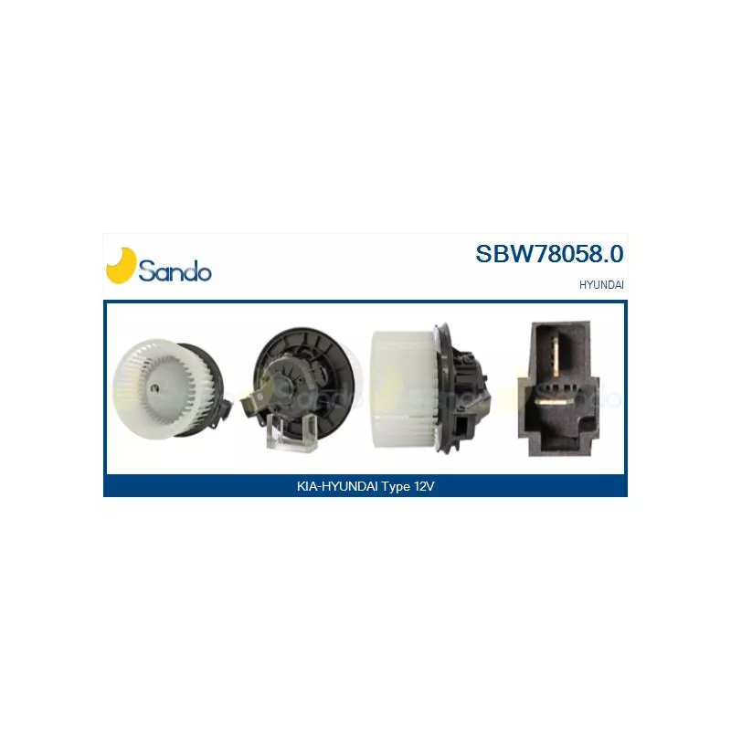 Pulseur d'air habitacle SANDO SBW78058.0