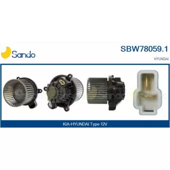 Pulseur d'air habitacle SANDO SBW78059.1