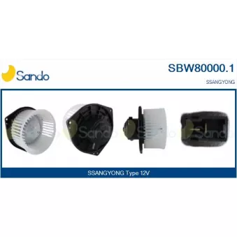 Pulseur d'air habitacle SANDO SBW80000.1