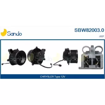 Pulseur d'air habitacle SANDO SBW82003.0