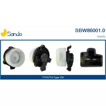 Pulseur d'air habitacle SANDO SBW86001.0