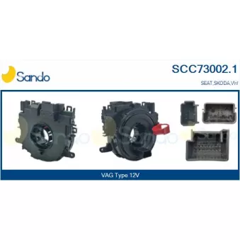 Ressort tournant, Airbag SANDO SCC73002.1