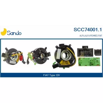 Ressort tournant, Airbag SANDO SCC74001.1
