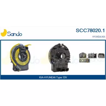Ressort tournant, Airbag SANDO SCC78020.1