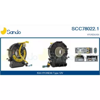 Ressort tournant, Airbag SANDO SCC78022.1