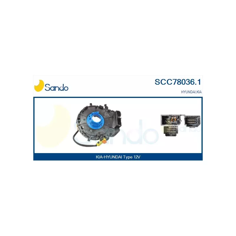 Ressort tournant, Airbag SANDO SCC78036.1