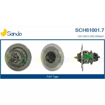 Groupe carter, turbocompresseur SANDO SCH61001.7