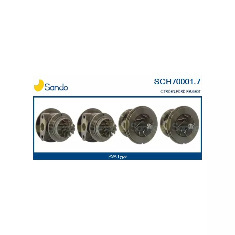 Groupe carter, turbocompresseur SANDO SCH70001.7