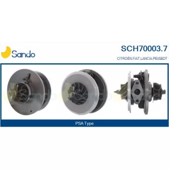 Groupe carter, turbocompresseur SANDO SCH70003.7