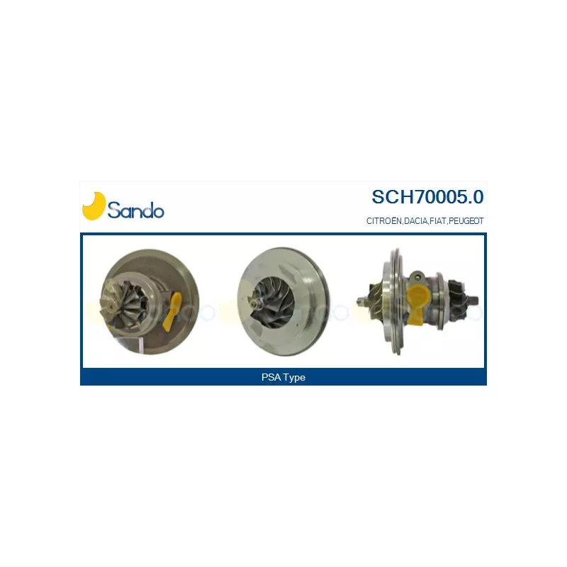 Groupe carter, turbocompresseur SANDO SCH70005.0