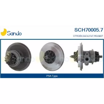 Groupe carter, turbocompresseur SANDO SCH70005.7