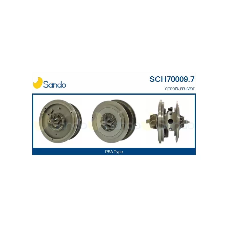 Groupe carter, turbocompresseur SANDO SCH70009.7