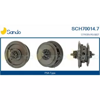Groupe carter, turbocompresseur SANDO SCH70014.7