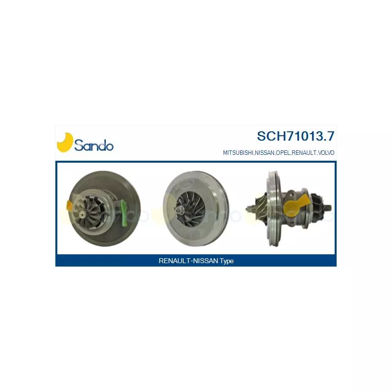 Groupe carter, turbocompresseur SANDO SCH71013.7