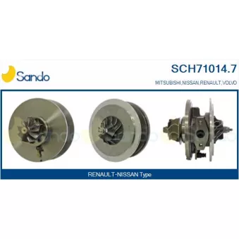 Groupe carter, turbocompresseur SANDO SCH71014.7