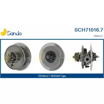 Groupe carter, turbocompresseur SANDO SCH71016.7