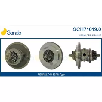 Groupe carter, turbocompresseur SANDO SCH71019.0