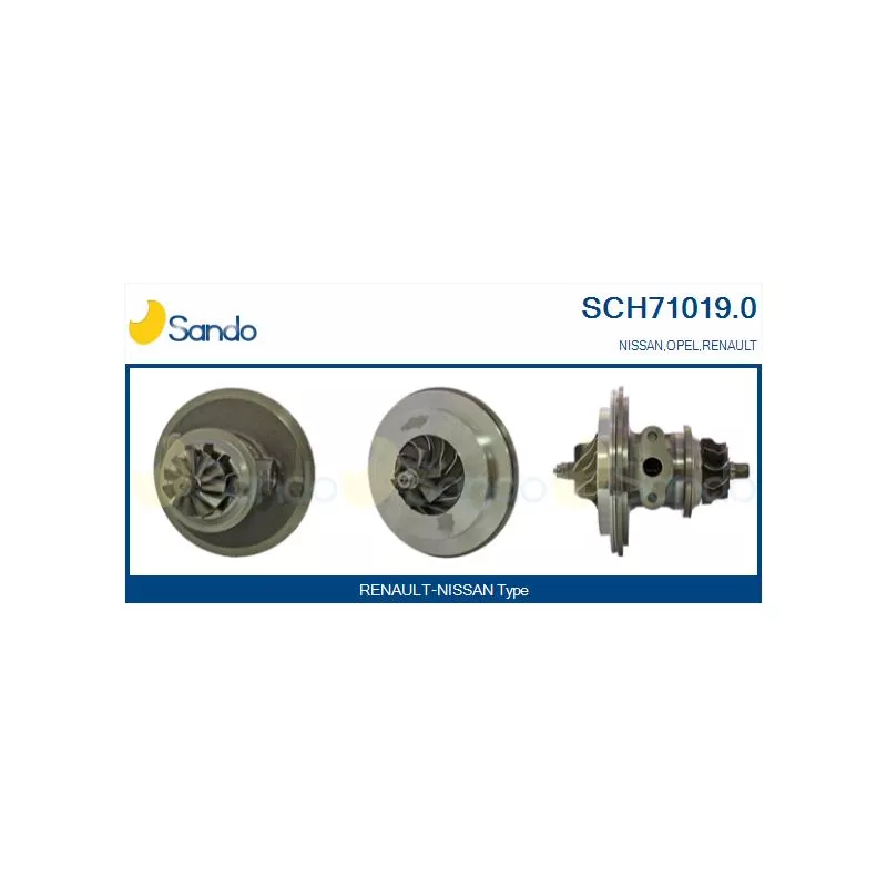Groupe carter, turbocompresseur SANDO SCH71019.0