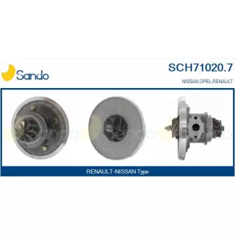 Groupe carter, turbocompresseur SANDO SCH71020.7
